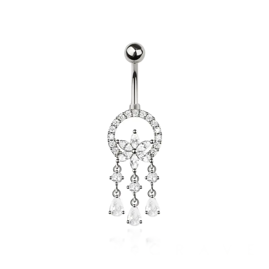 BELLY RING - DREAMCATCHER - Silver