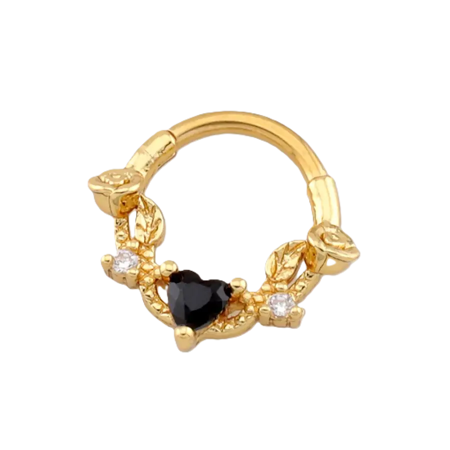 SEPTUM - 16G GOTHIC ROSE Vine - GOLD