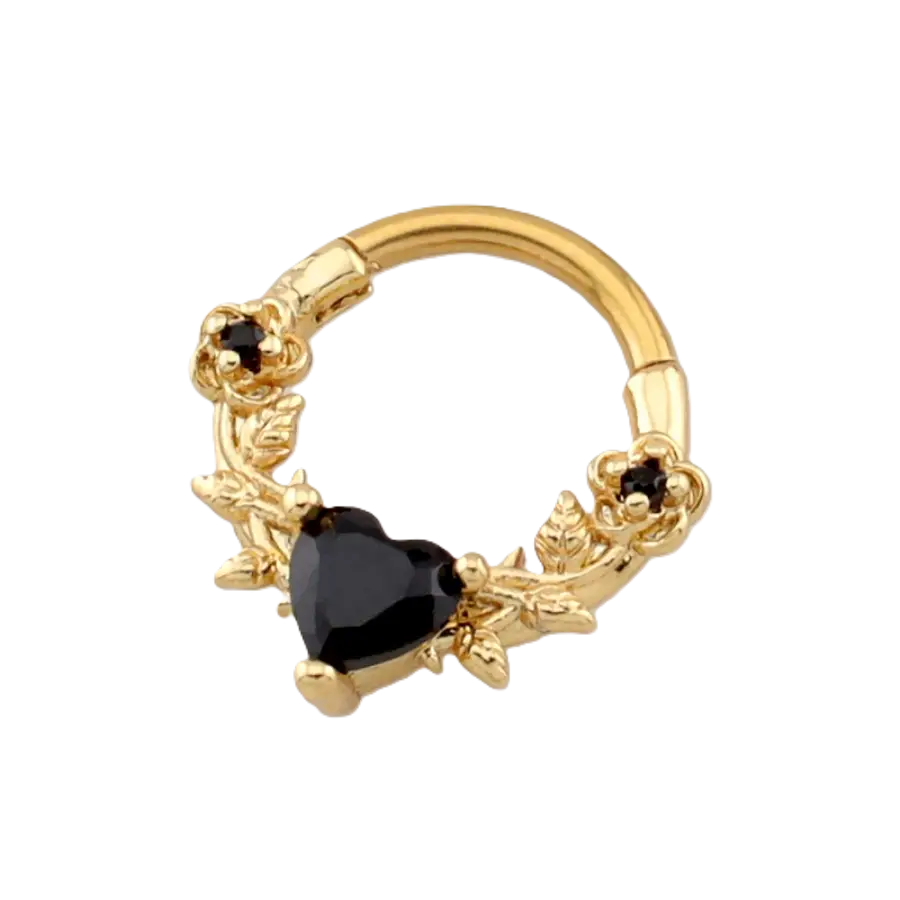 SEPTUM - 16G GOTHIC ROSE Thorn - GOLD