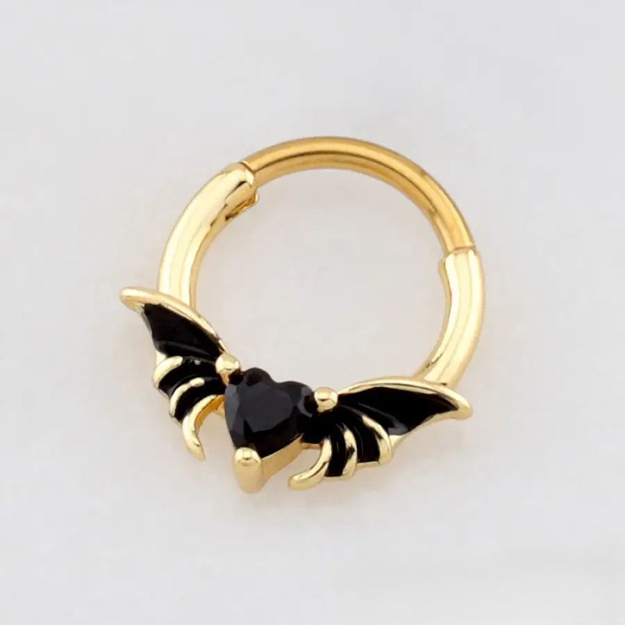 SEPTUM - 16G GOTHIC BAT WING - Gold