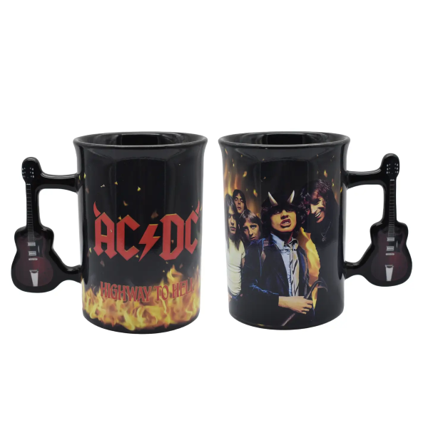 Mug - Ac/Dc Guitar Handle - 16Oz