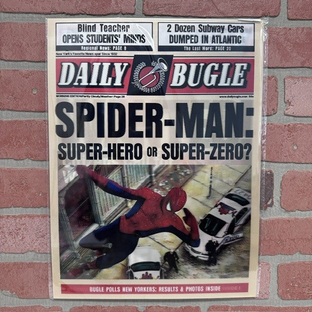 PIC - 3D MARVEL SPIDERMAN NEWSPAper