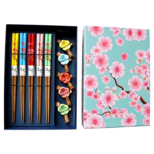 CHOPSTICKS - 5 PAIR UME BLOSSOM