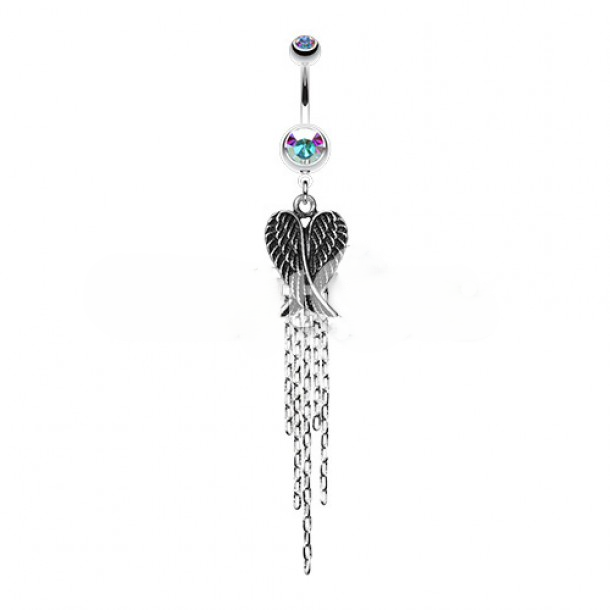 BELLY RING - ANGEL WINGS