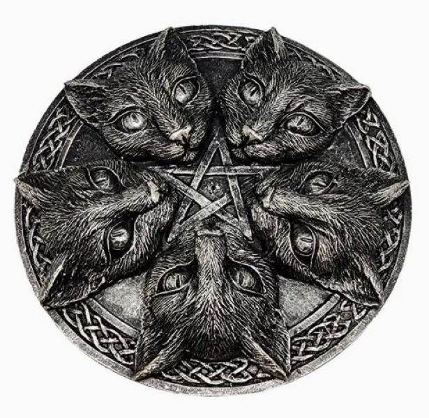 INCENSE BURNER - CATS ROUND