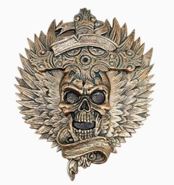INCENSE BURNER - GOTHIC SKULL CR