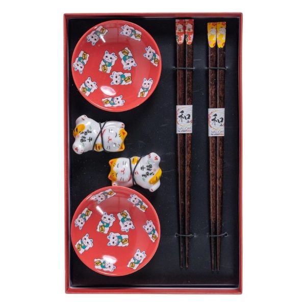 CHOPSTICKS - 2 PAIR LUCKY CAT