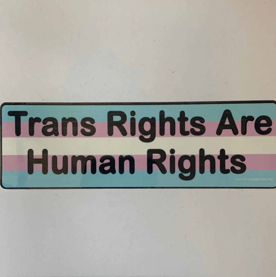 Sticker Trans Rights Are Human-hotRAGS.com