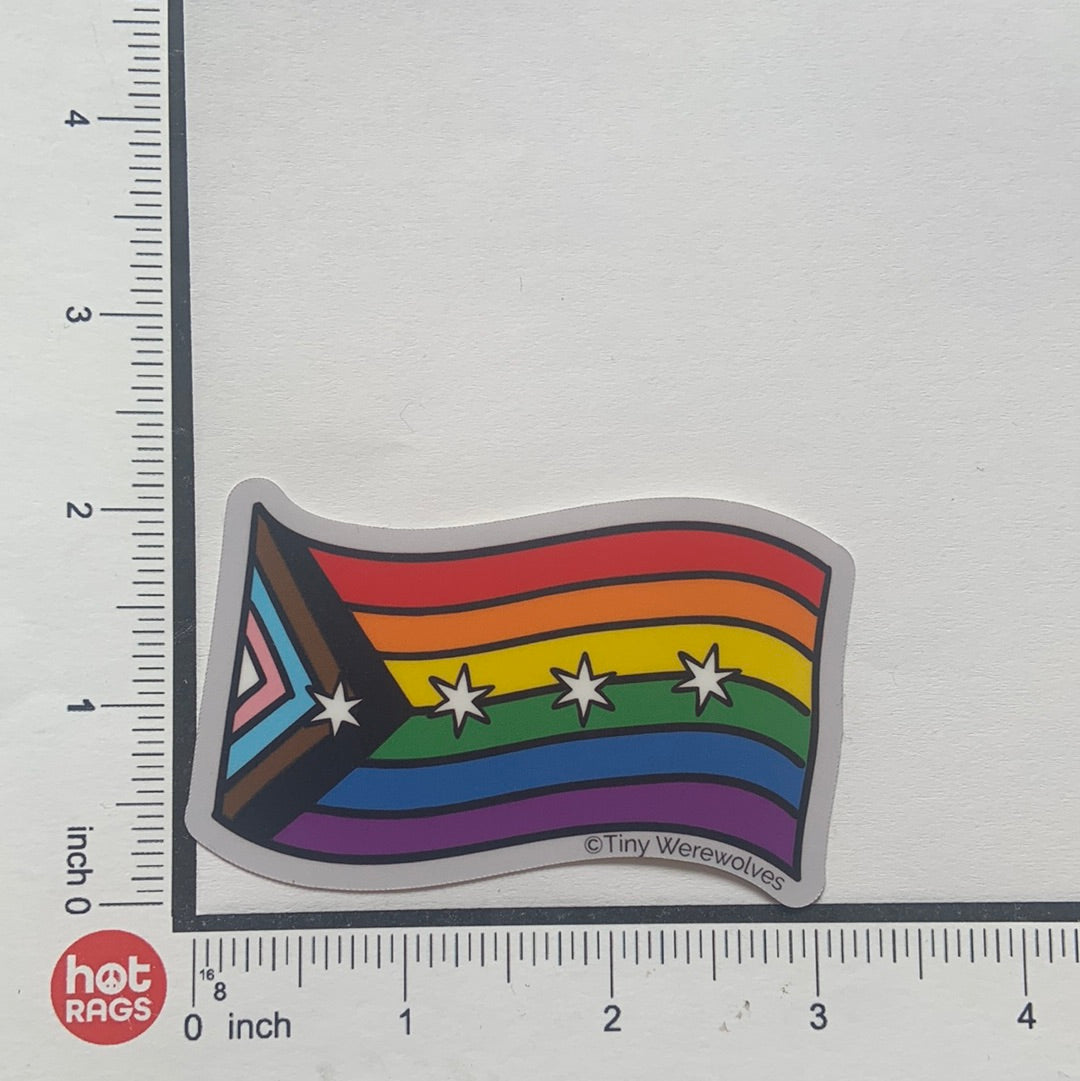 Sticker - Chicago Pride -3inch-hotRAGS.com