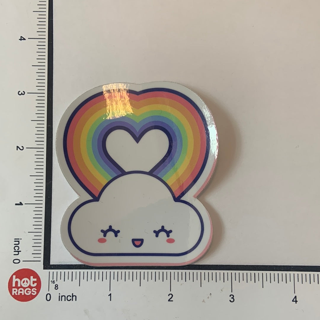 Sticker - Kawaii Heart Rainbow-hotRAGS.com