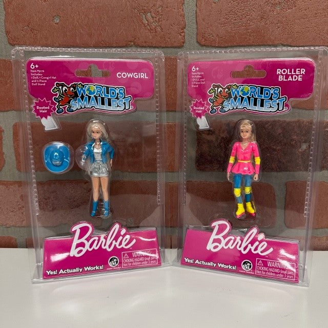 Toy - World's Smallest Toy - Barbie - Roller Blade And Cowgirl-hotRAGS.com
