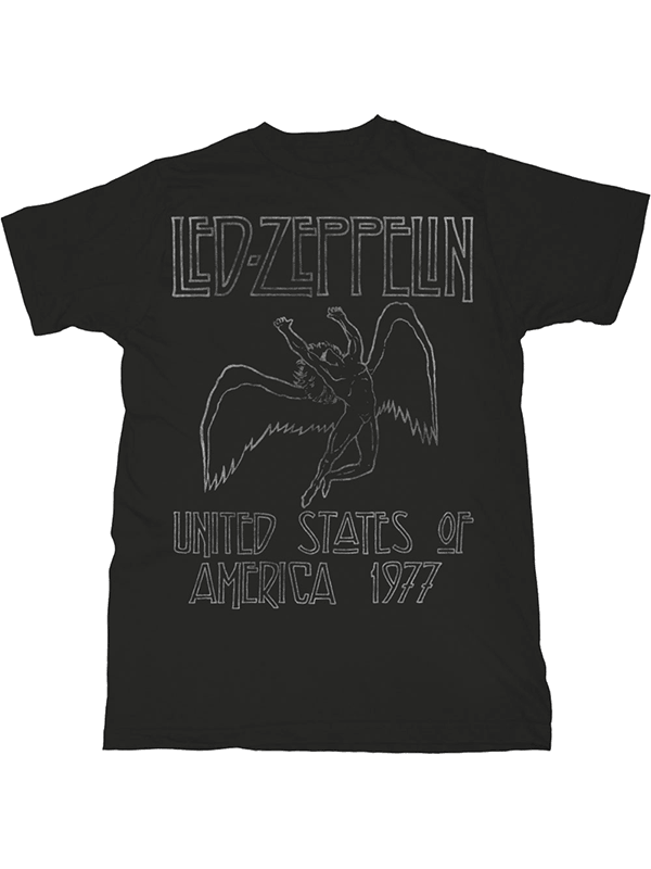 T Shirt Led Zeppelin Usa 77-hotRAGS.com