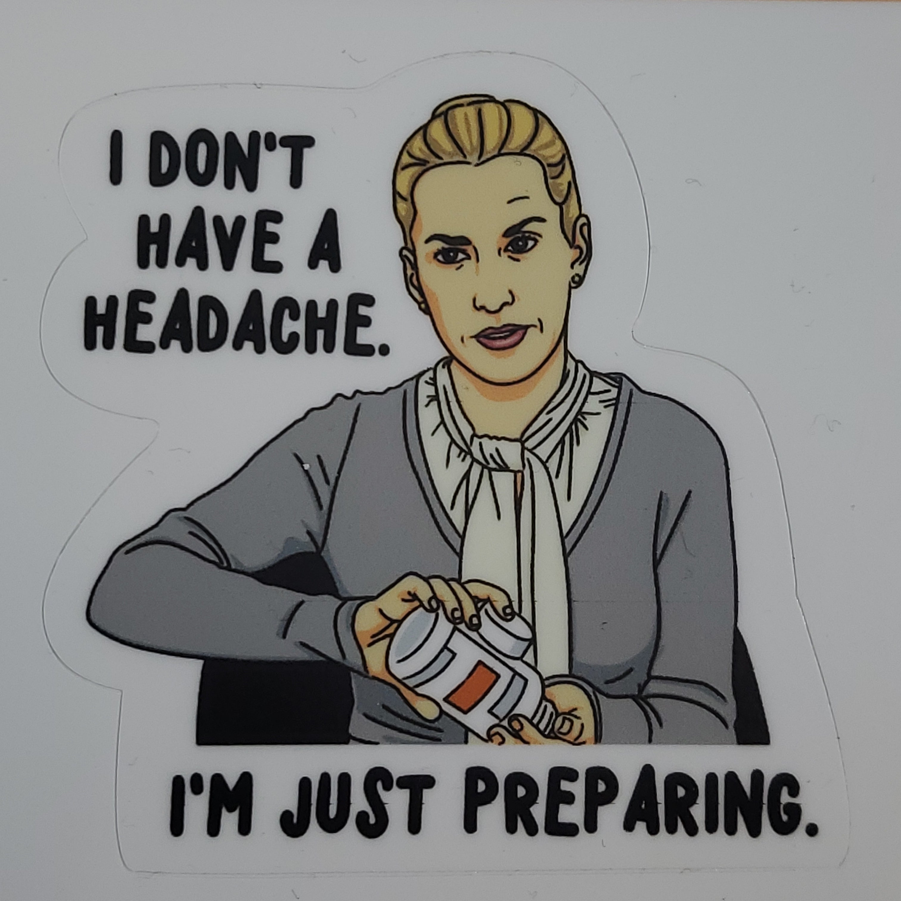 Sticker The Office Headache-hotRAGS.com