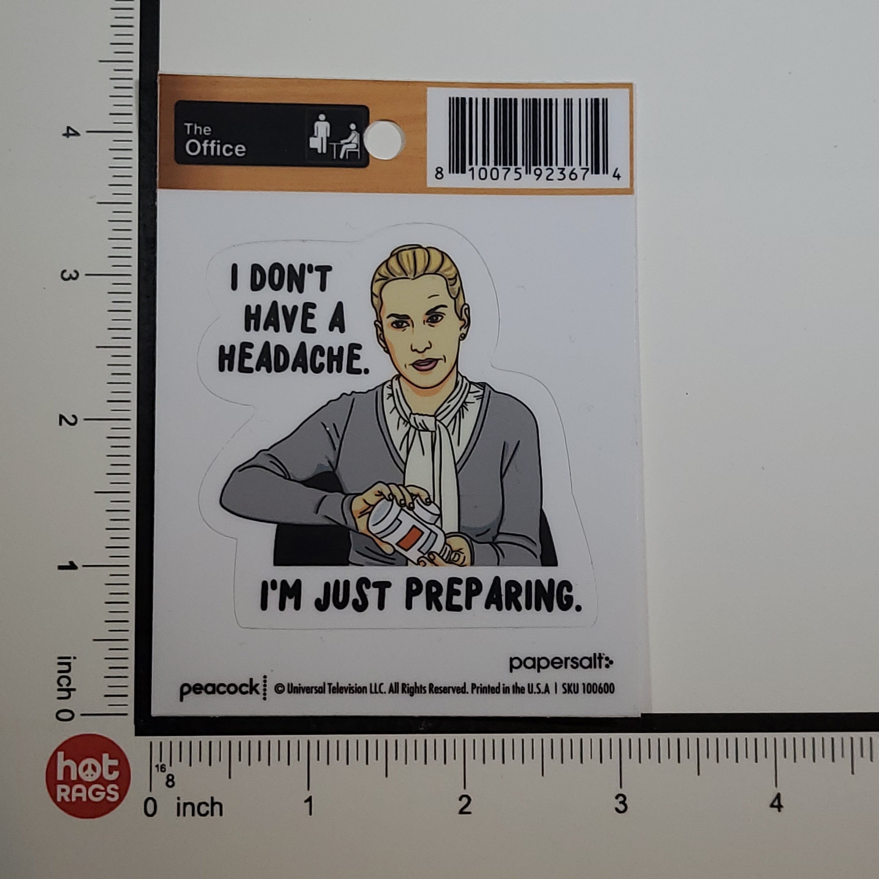 Sticker The Office Headache-hotRAGS.com
