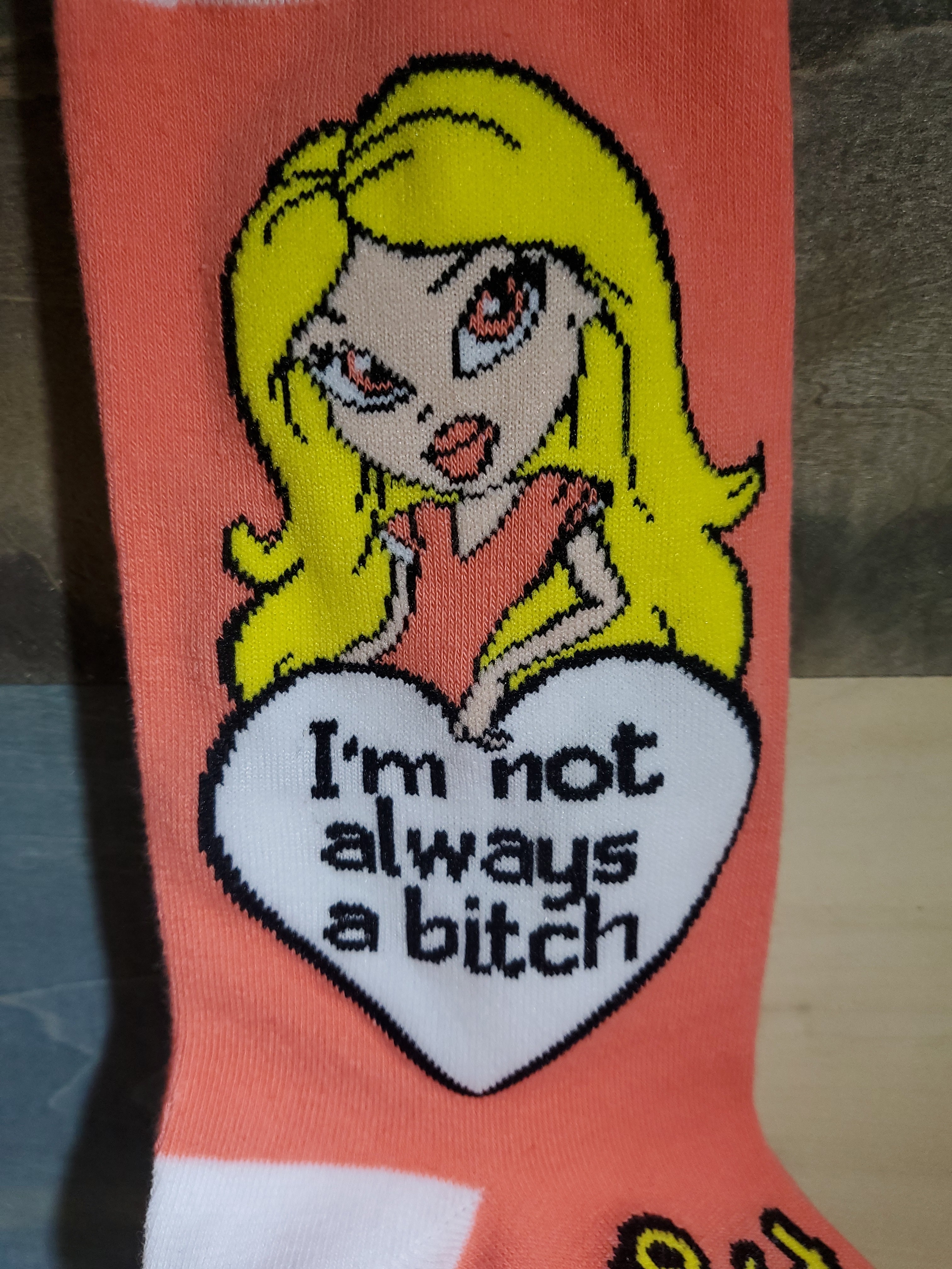 Socks Im Not Always Bitch-hotRAGS.com