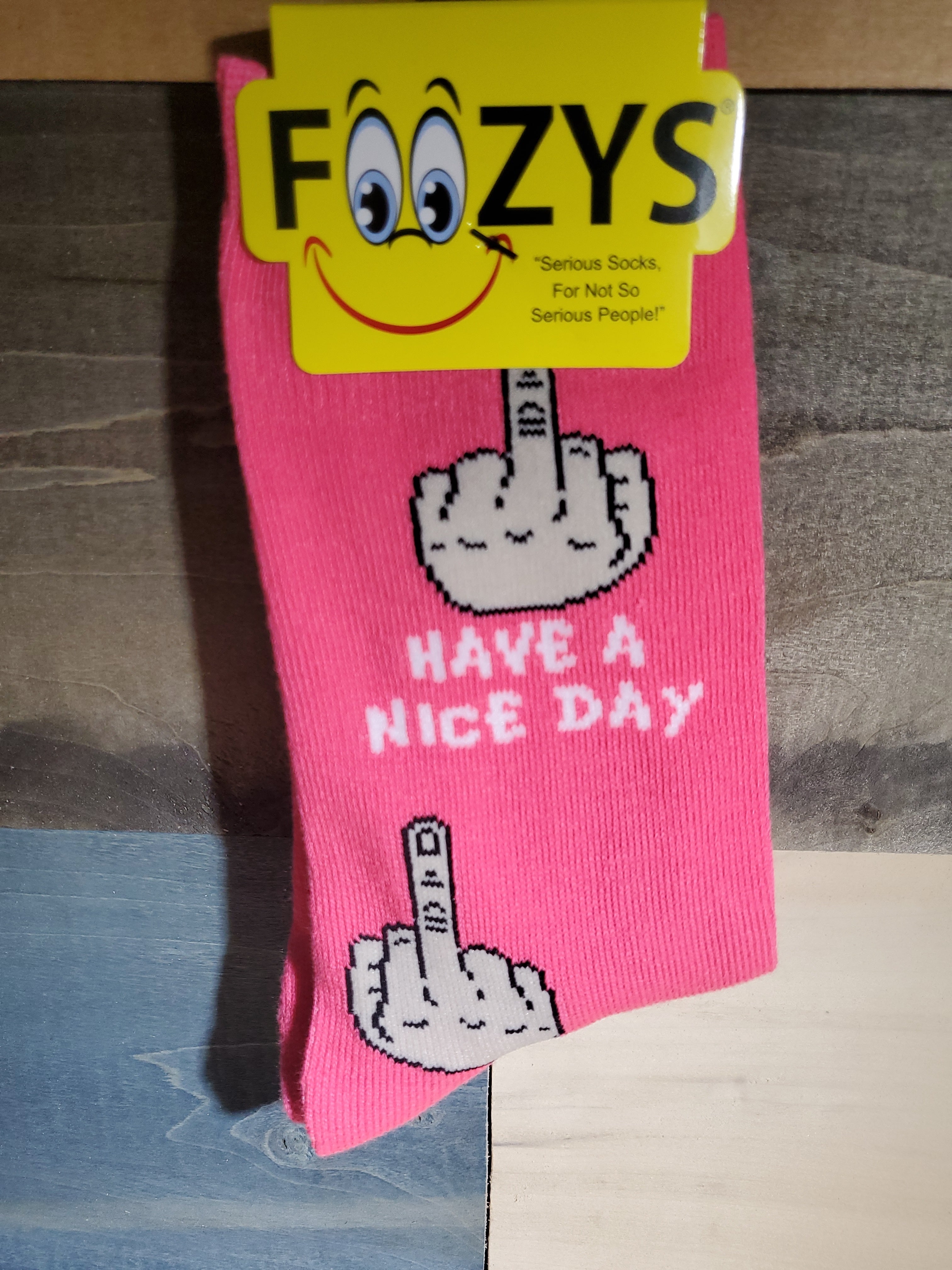 Socks Have Nice Day Finger-hotRAGS.com