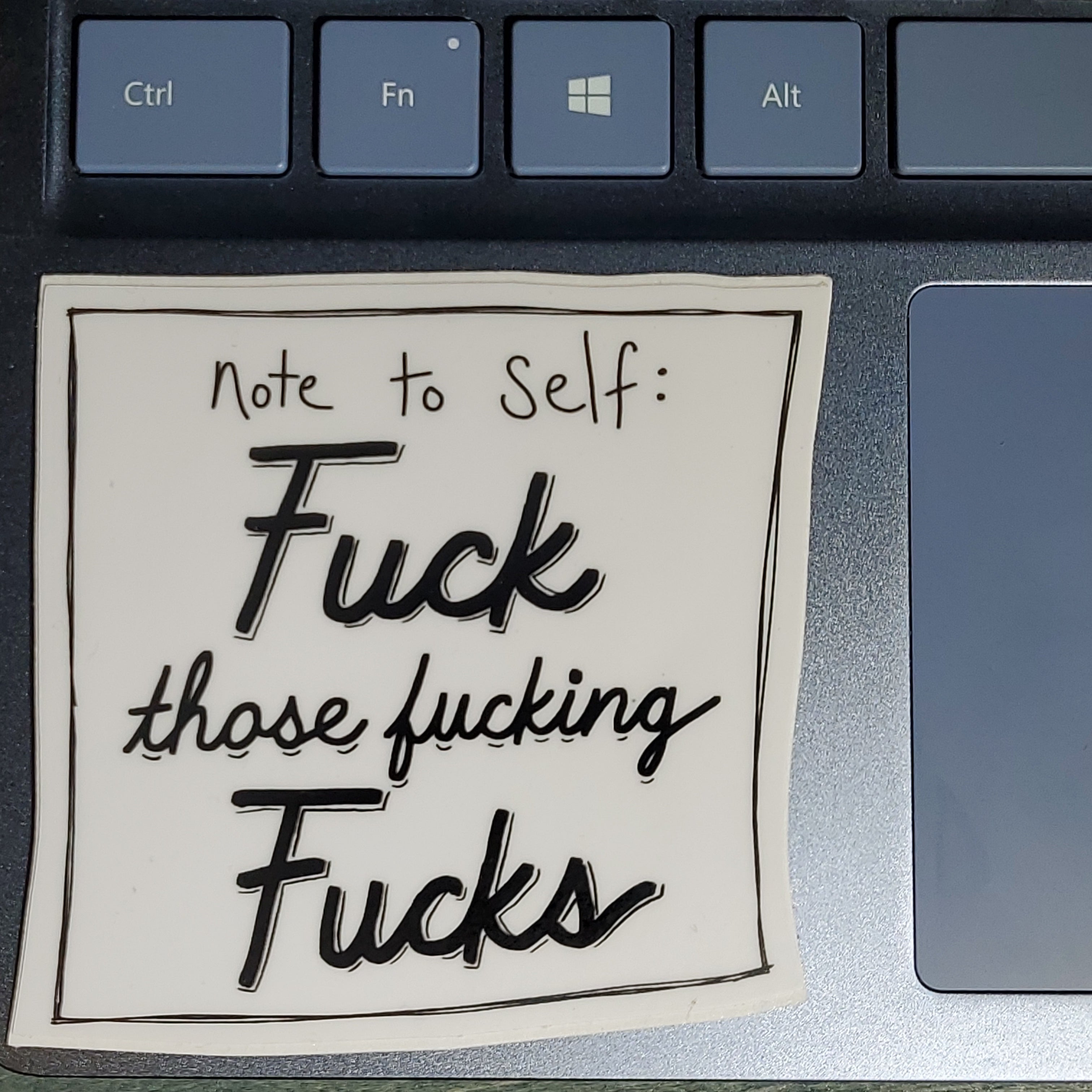 Sticker Fuck Note-hotRAGS.com