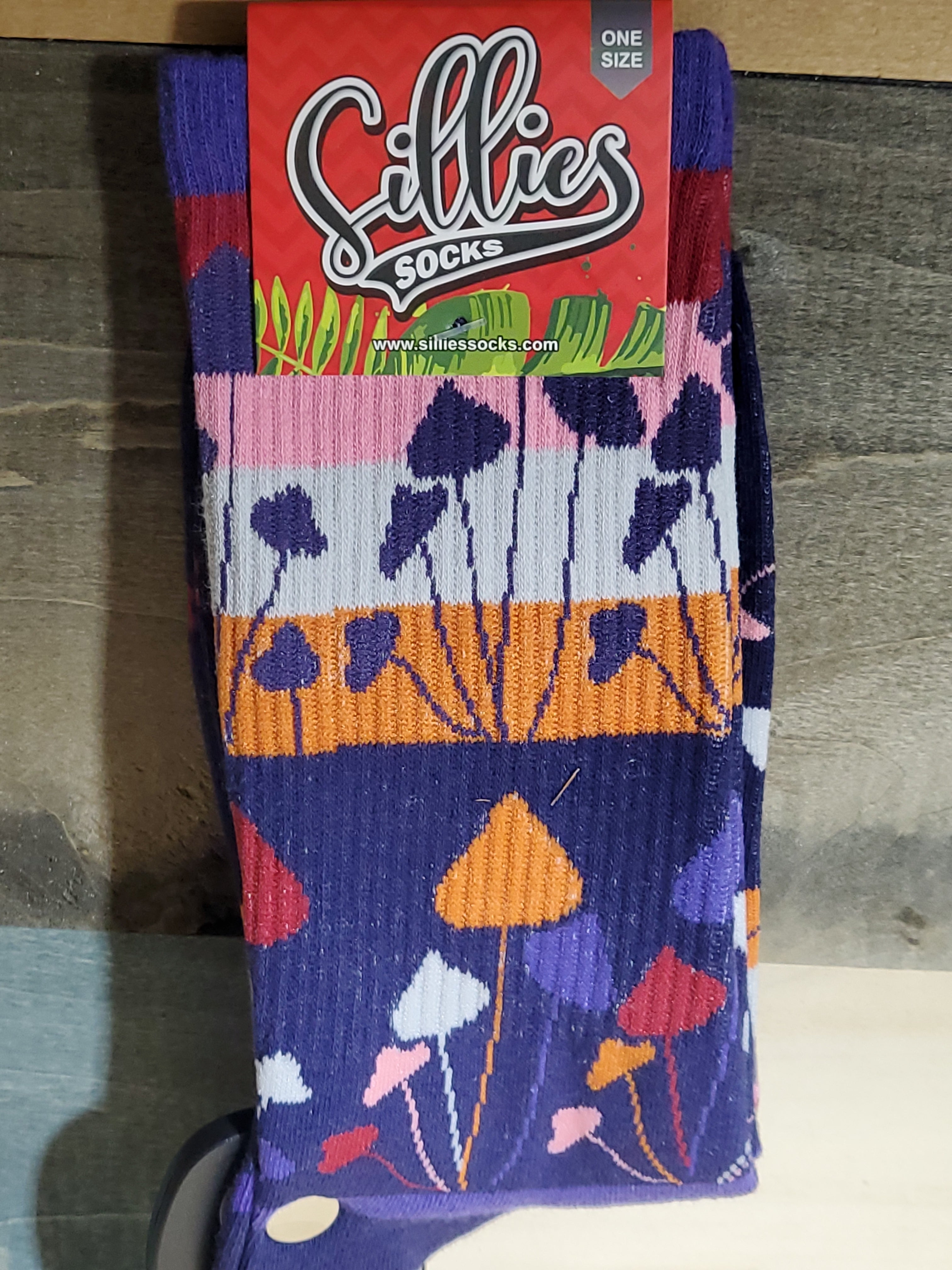 Socks Mushrooms Striped-hotRAGS.com