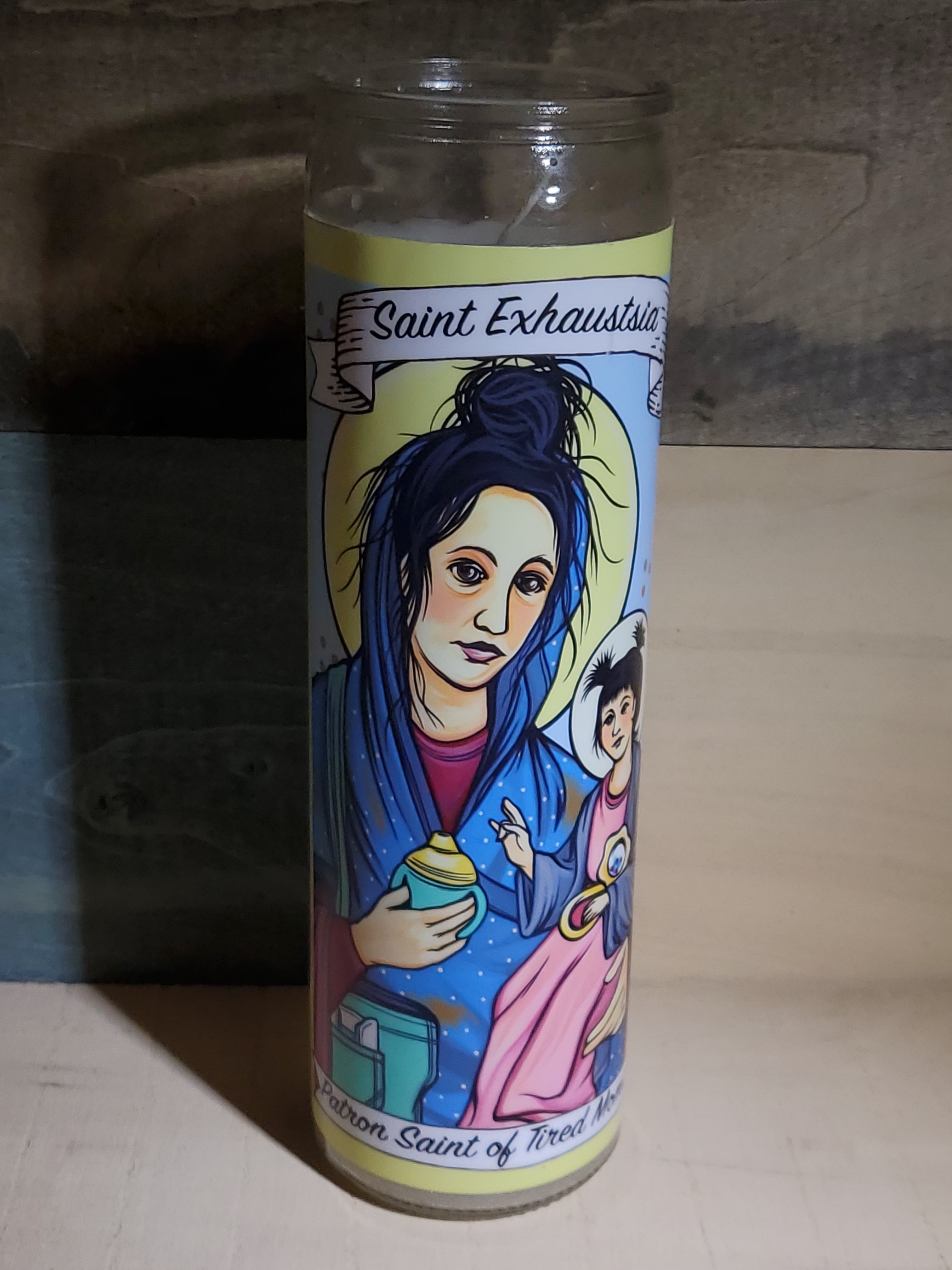 Candle Saint Exhaustia-hotRAGS.com