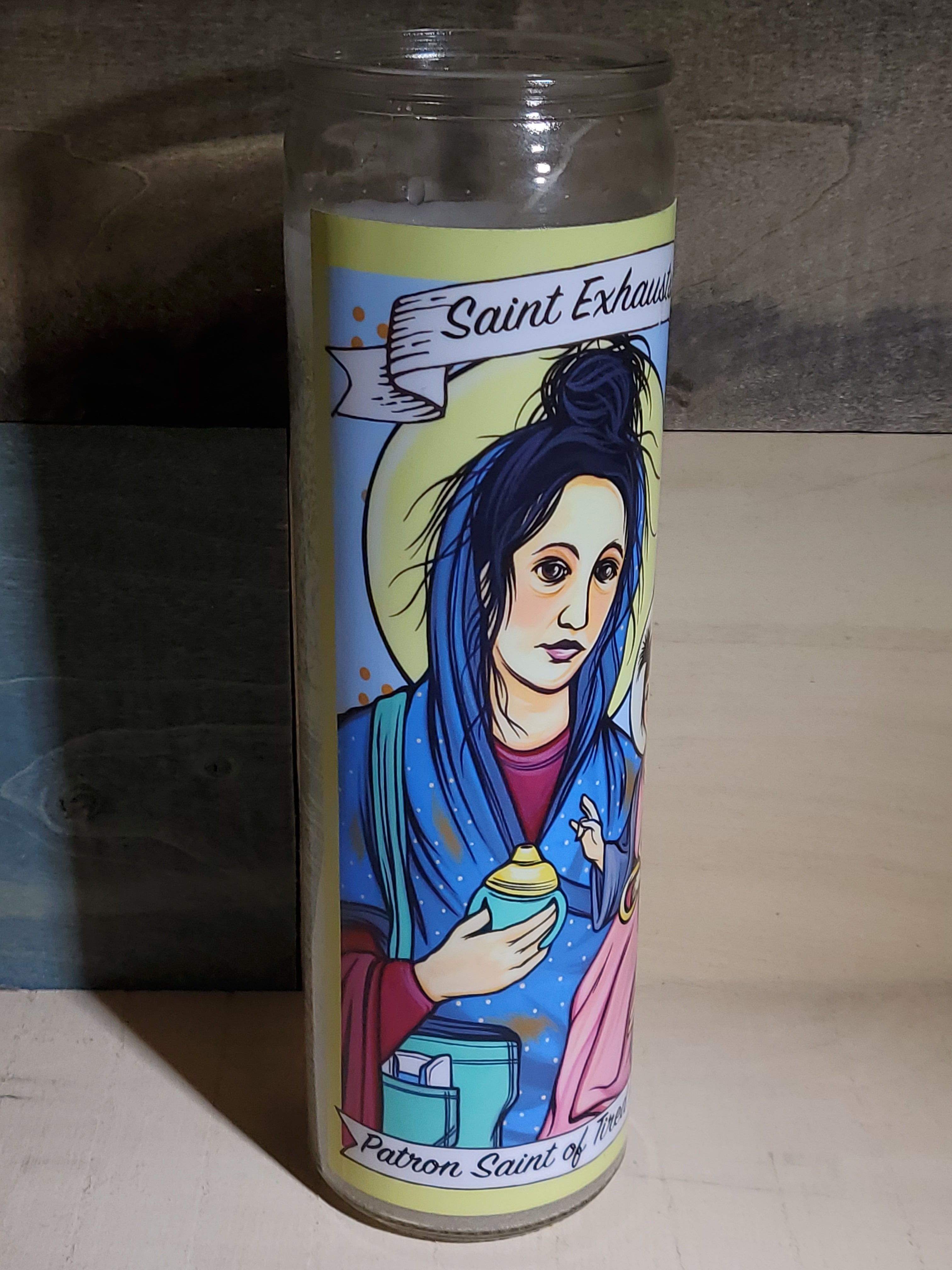 Candle Saint Exhaustia-hotRAGS.com