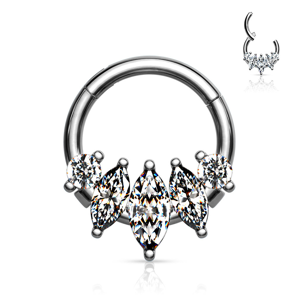 Segment - 16g 5 Cubic Zirconia-hotRAGS.com