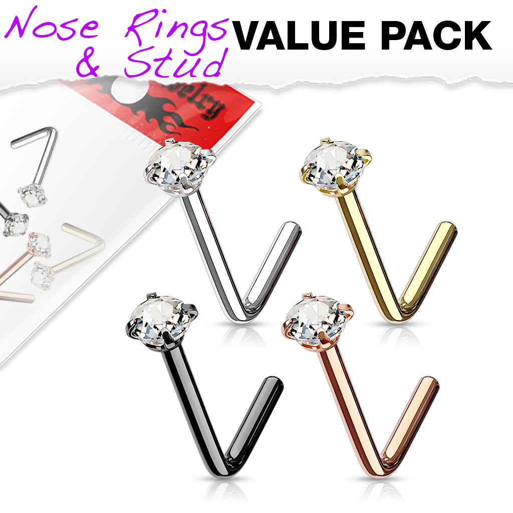 Nose 4pc L Bend Val Pack-hotRAGS.com