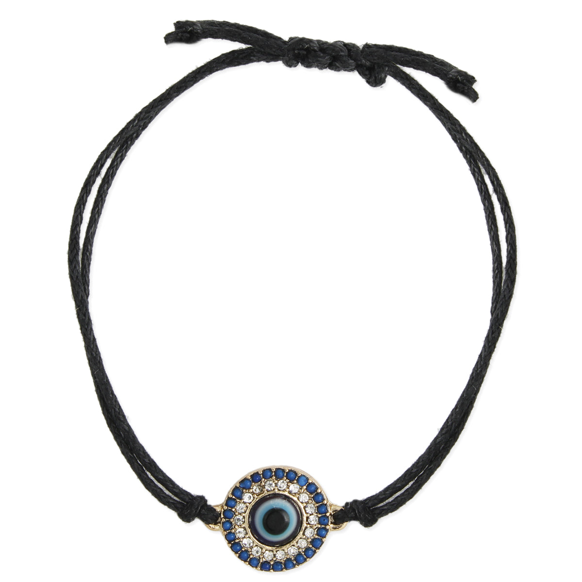 Bracelet Mystical Evil Eye Black Cord-hotRAGS.com