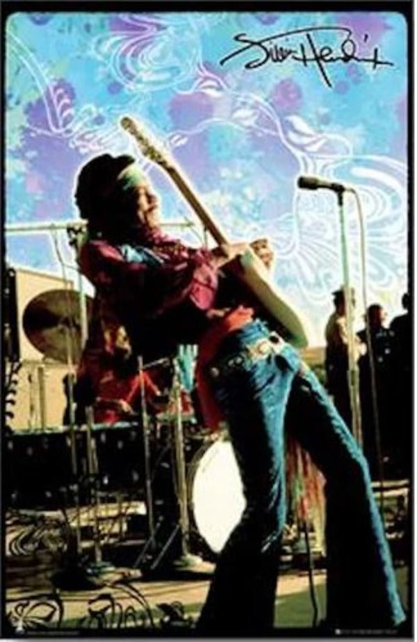 Poster Jimi Hendrix Psychedelic Sky-hotRAGS.com