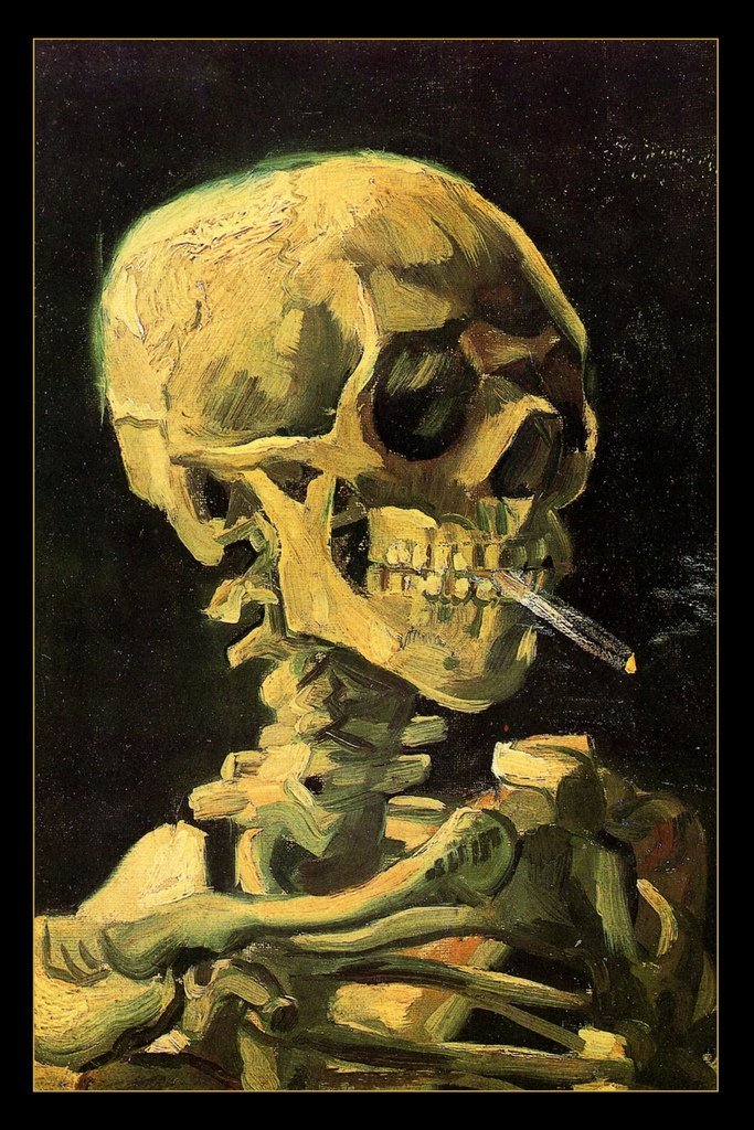 Poster Van Goh Skull-hotRAGS.com