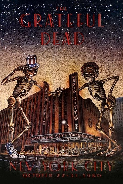 Poster Grateful Dead Skeletons Radio City-hotRAGS.com