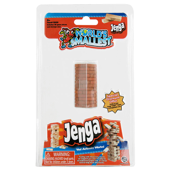 Toy World's Smallest Toy -  Jenga-hotRAGS.com