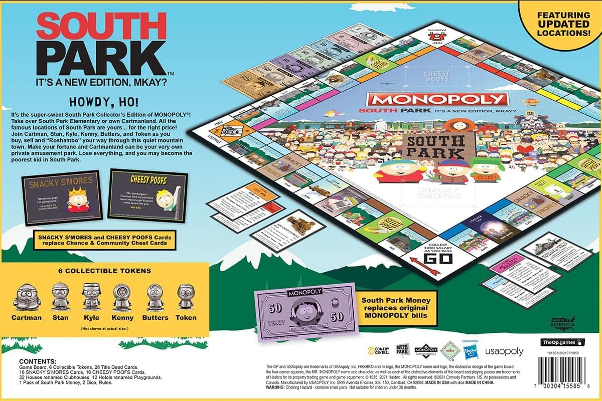 USAopoly Monoply South Park Game-hotRAGS.com