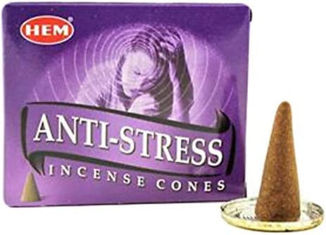 Cones - Hem Anti Stress Fragrance Incense Cones Indian Dhoop 12 Pocket-hotRAGS.com