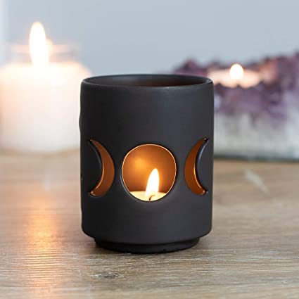 Candle Holder Triple Moon Cut-hotRAGS.com