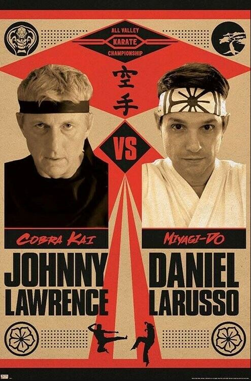Poster Cobra Kai Johnny Vs Dan-hotRAGS.com
