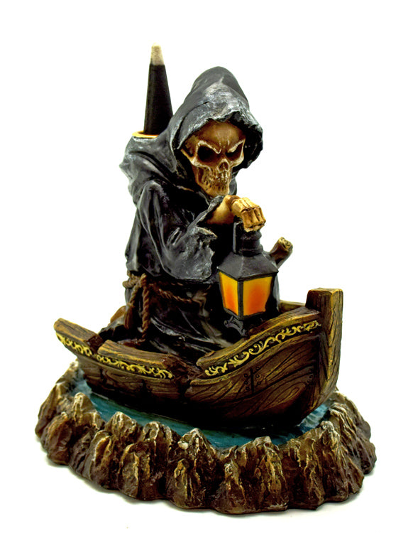 Back Flow Incense Burner - Reaper with Lamp-hotRAGS.com