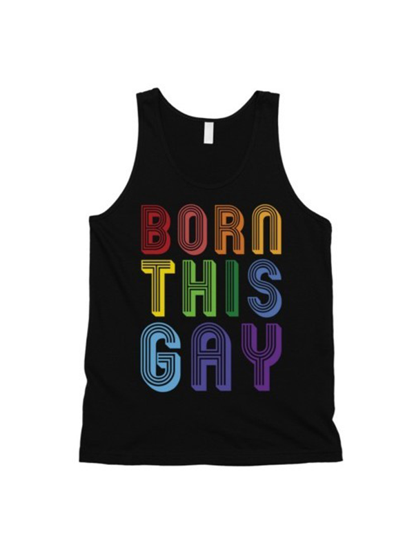 Tank Top Mens Pride Born This Gay-hotRAGS.com