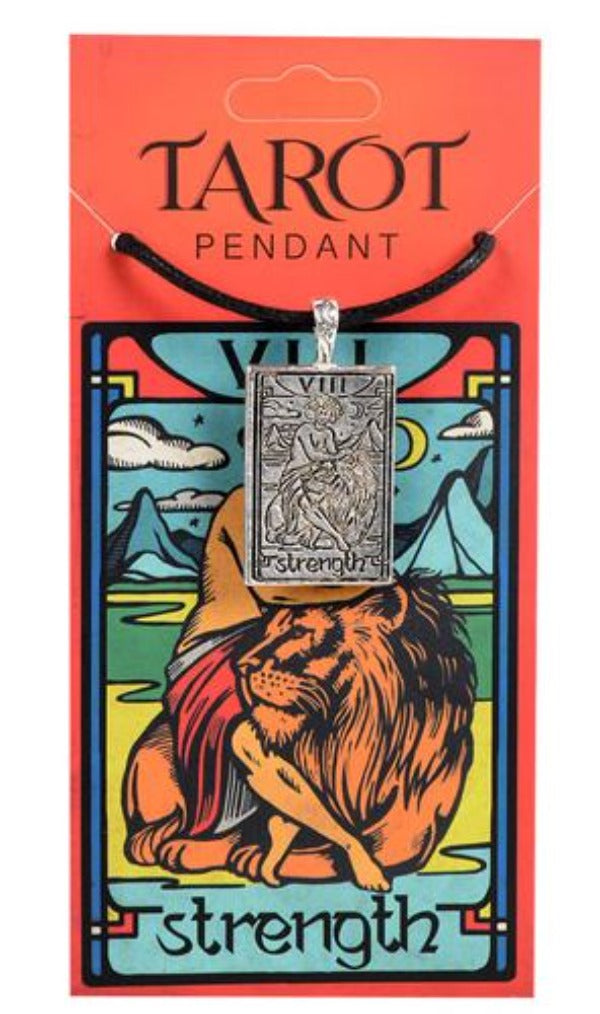 Necklace - Tarot Pendant - Strength-hotRAGS.com