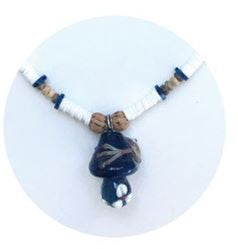 Necklace Pyrex Glass Mushroom-hotRAGS.com