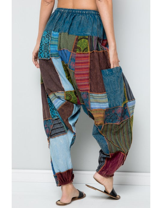 Pant- Patch Harem Side Pocket - Unique-hotRAGS.com