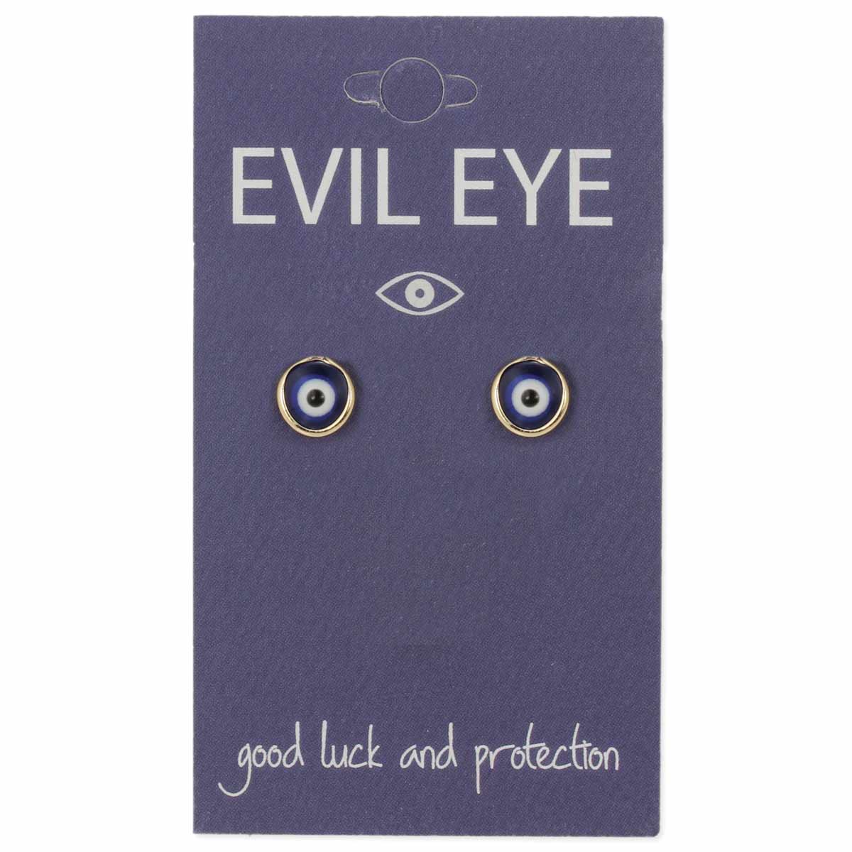 Earrings - Calming Blue Evil Eye-hotRAGS.com