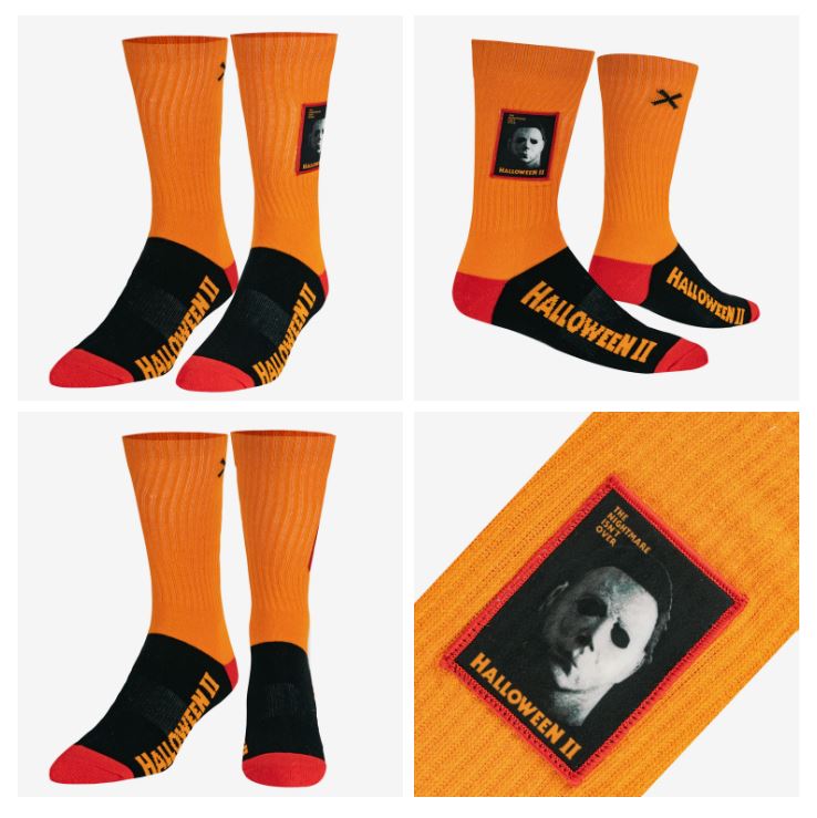 Halloween Michael Myers Patch Unisex Crew Socks-hotRAGS.com