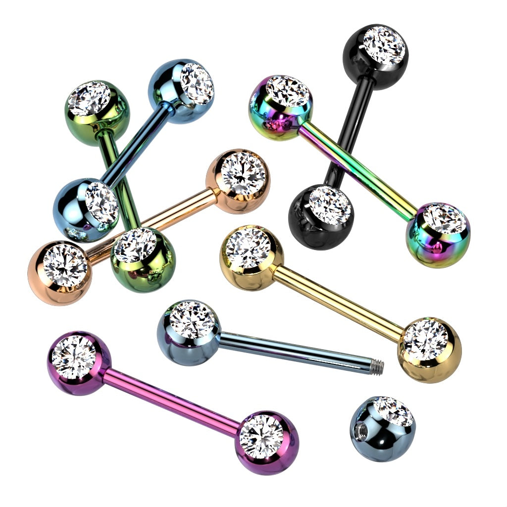 Nipple Titanium 14g Rainbow-hotRAGS.com