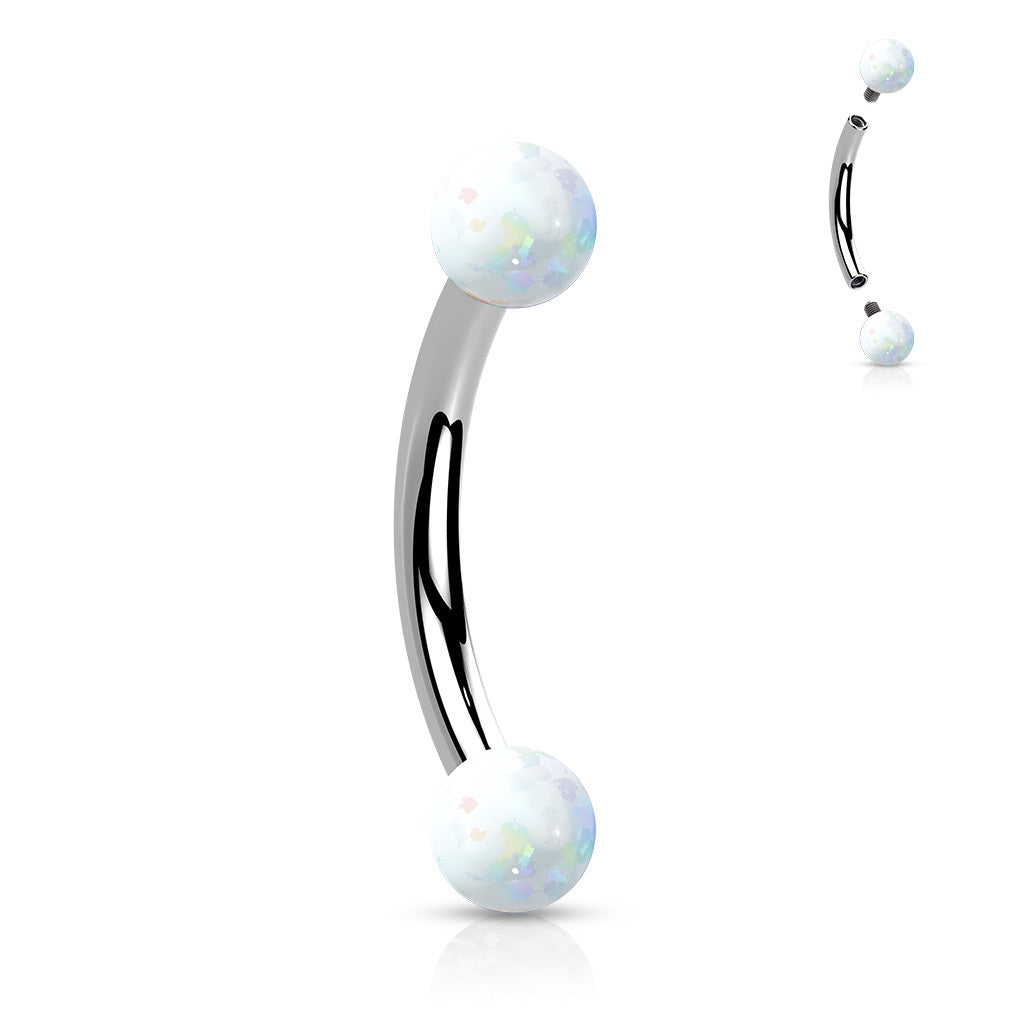 Eyebrow 16g Opal White-hotRAGS.com