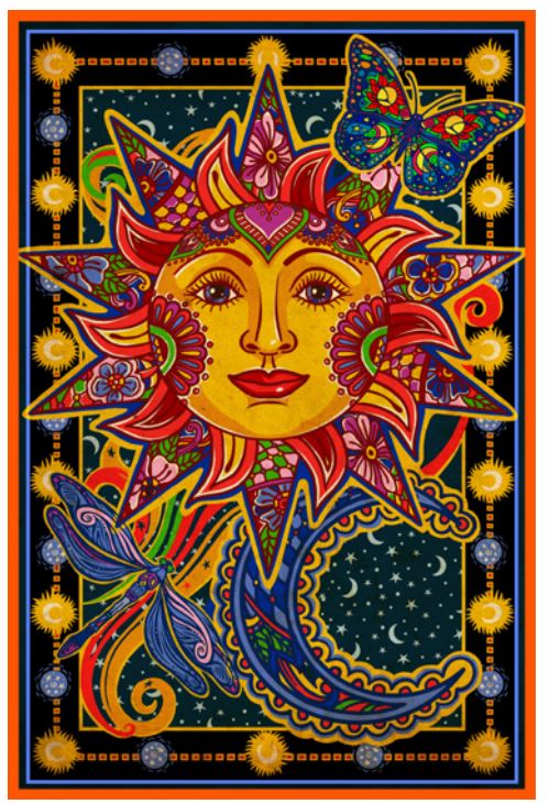 Tapestry Celestial Sun-hotRAGS.com