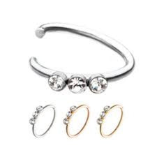 Captive 18g 3 Stones Clear-hotRAGS.com