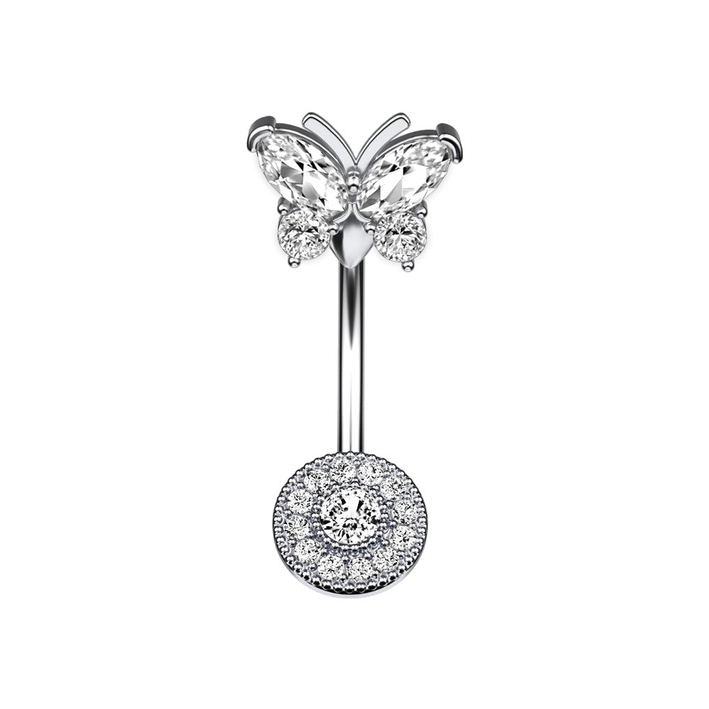 Belly Ring Butterfly Crystal-hotRAGS.com