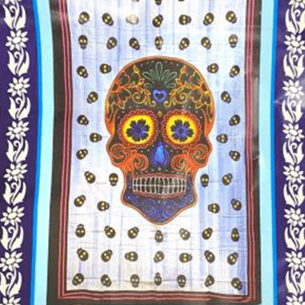Tapestry Brush Mexican Skull-hotRAGS.com