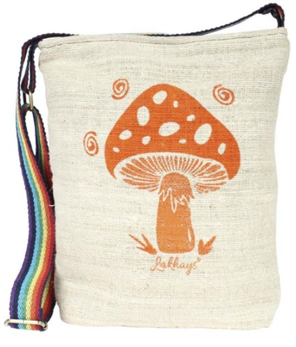 Bag Crossbody Hemp Mushroom Orange-hotRAGS.com