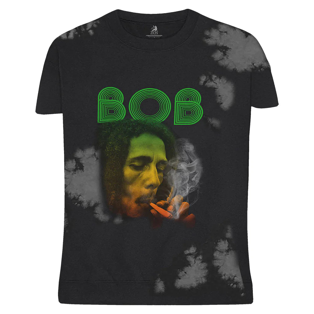 T Shirt Bob Marley Smoke Dipdye-hotRAGS.com